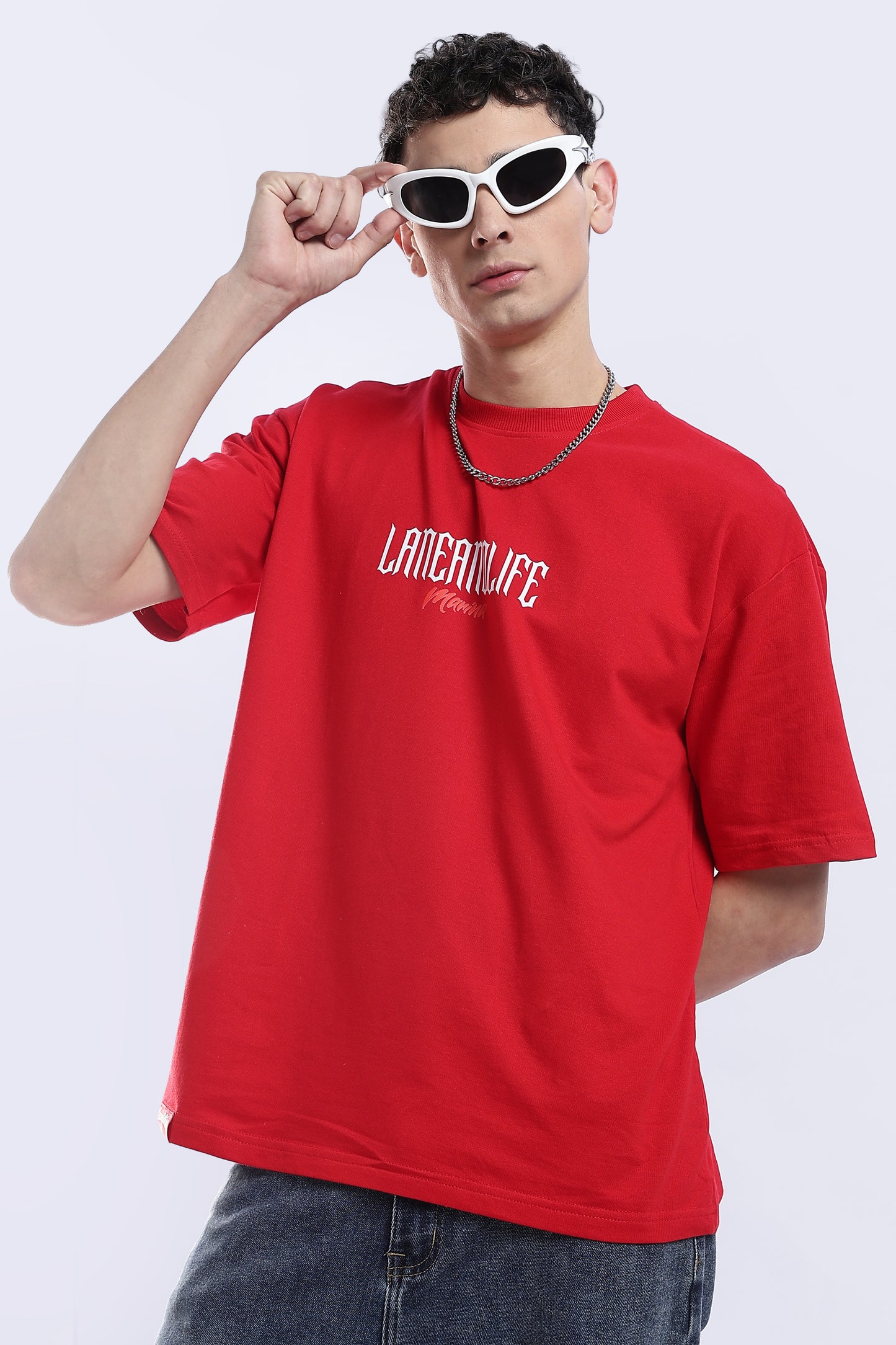 GOLDEN FINS OVERSIZED FIT T-SHIRT - OCEAN DREAMS