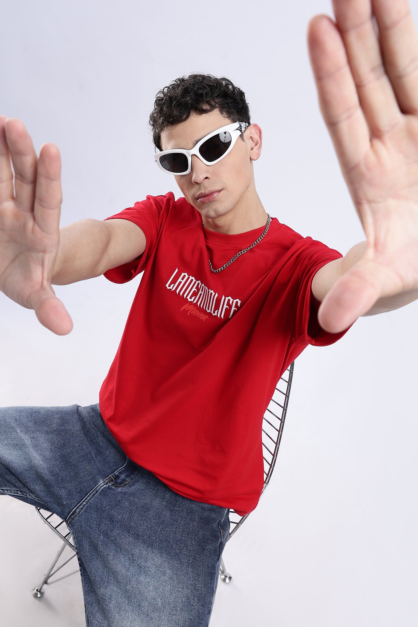 GOLDEN FINS OVERSIZED FIT T-SHIRT - OCEAN DREAMS