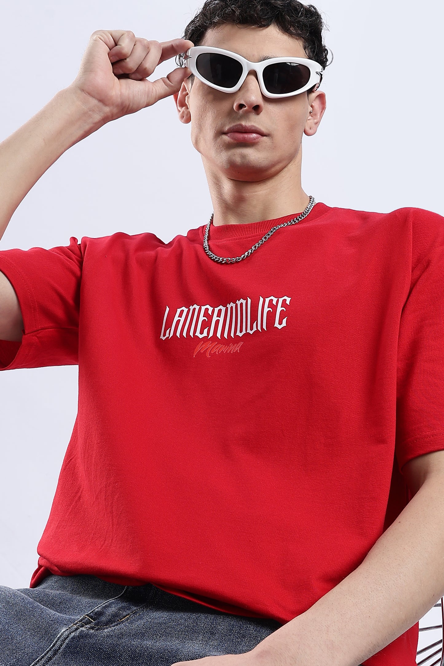 GOLDEN FINS OVERSIZED FIT T-SHIRT - OCEAN DREAMS