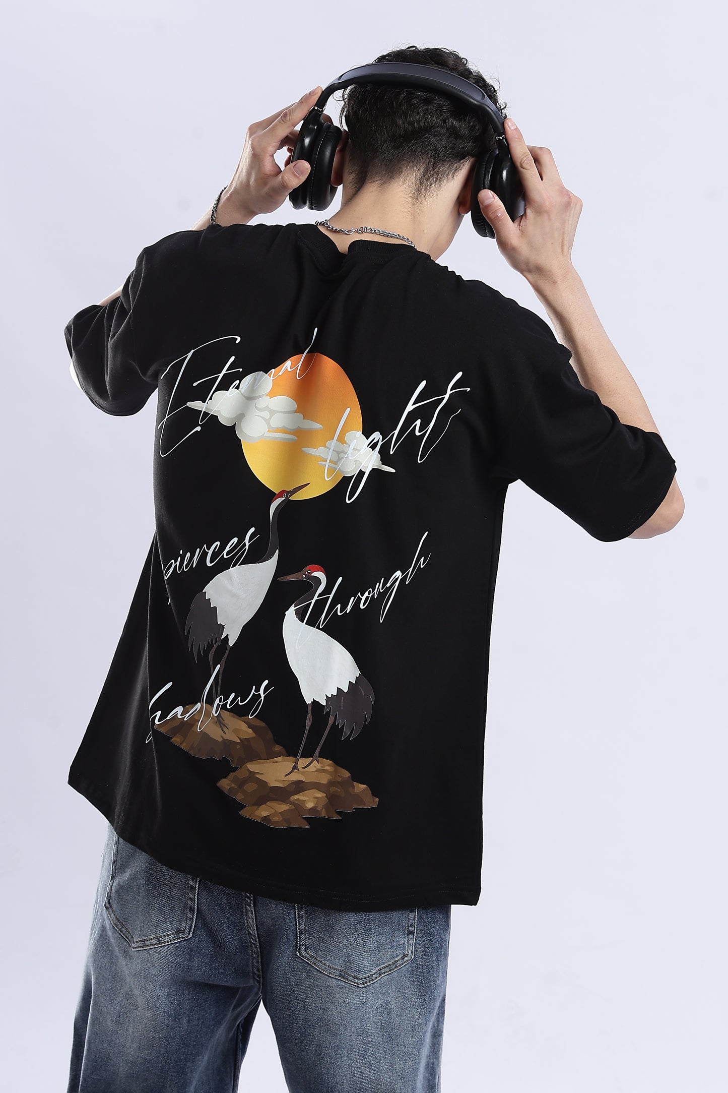 Radiate Resilience with Our Eternal Light Oversized T-Shirt
