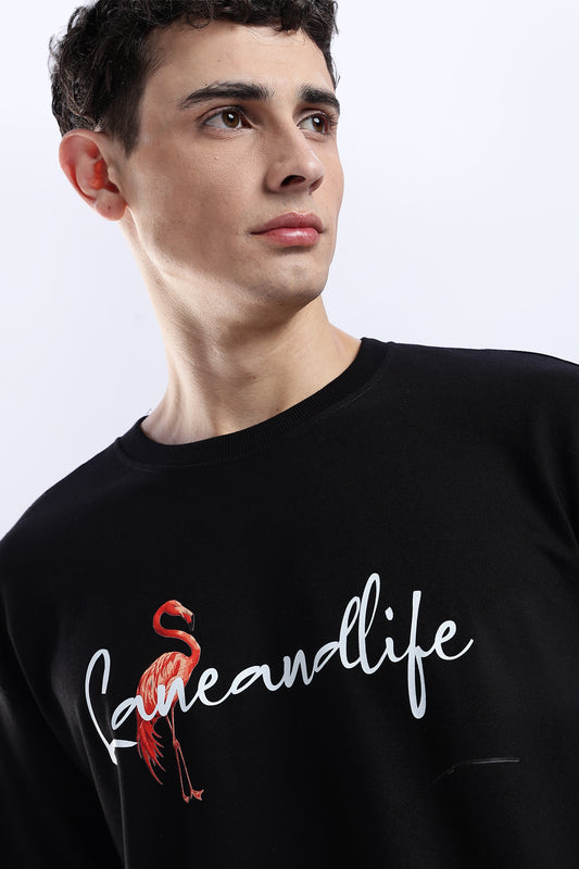 Flamingo Oversized Fit T-Shirt