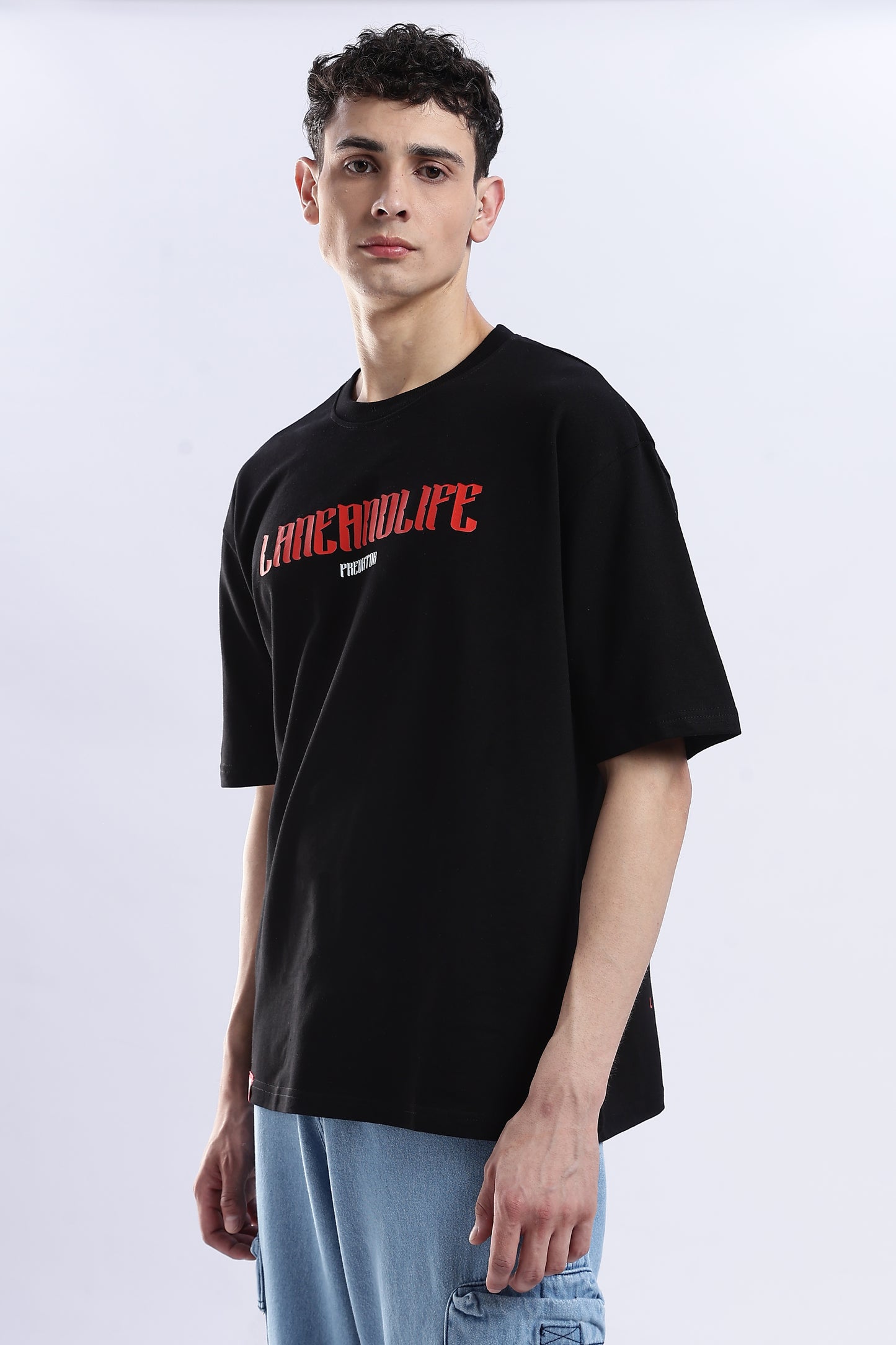 BLACK PREDATOR-LION T-SHIRT