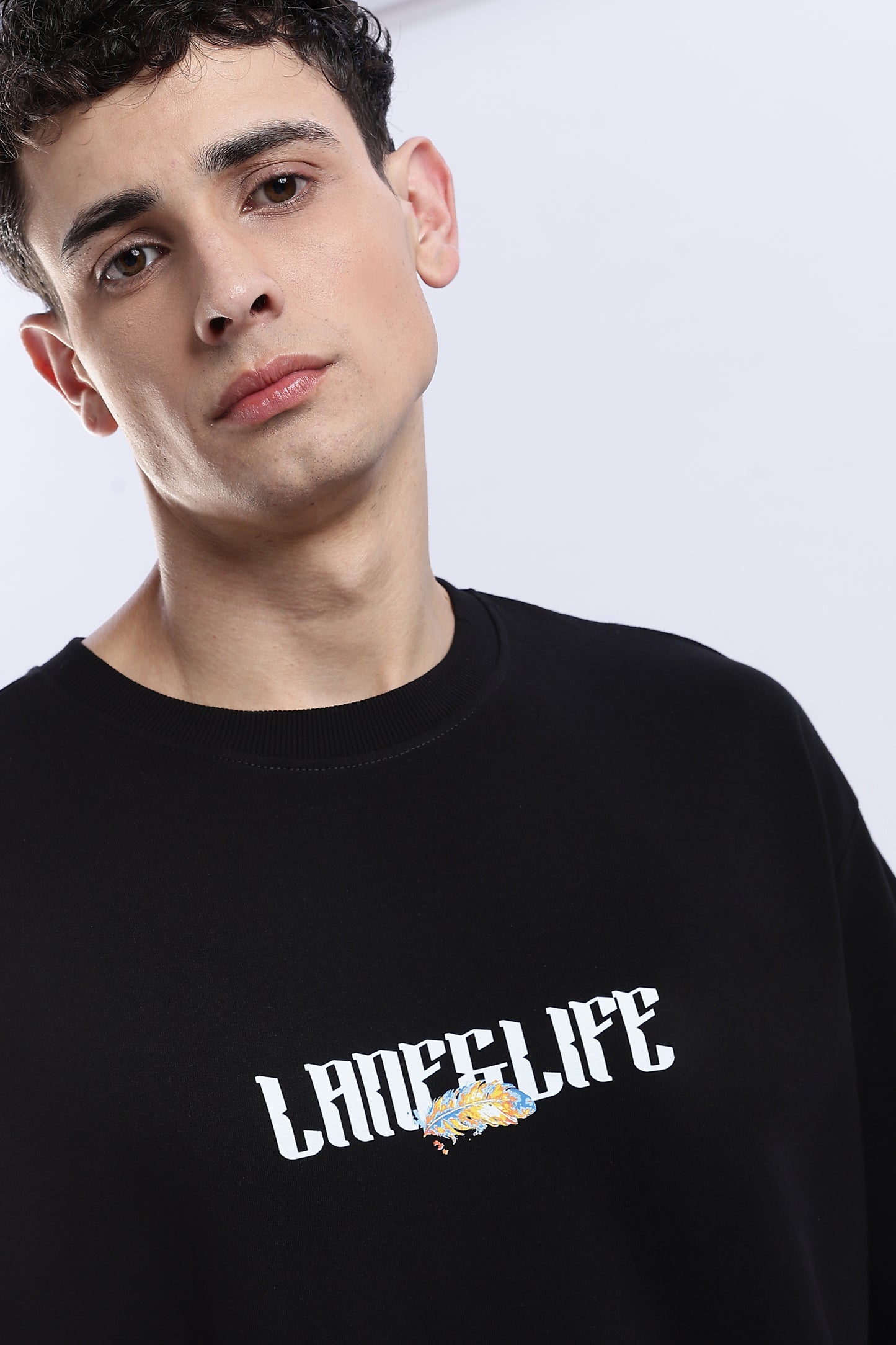 Black Zenith Oversized Fit T-Shirt