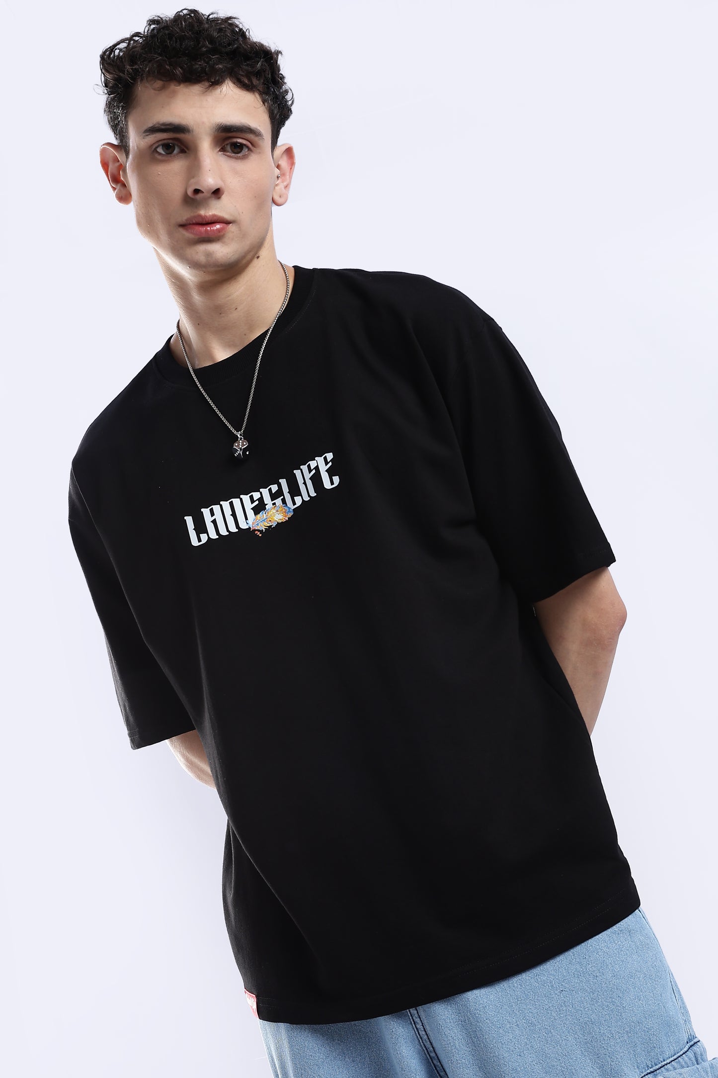 Black Zenith Oversized Fit T-Shirt
