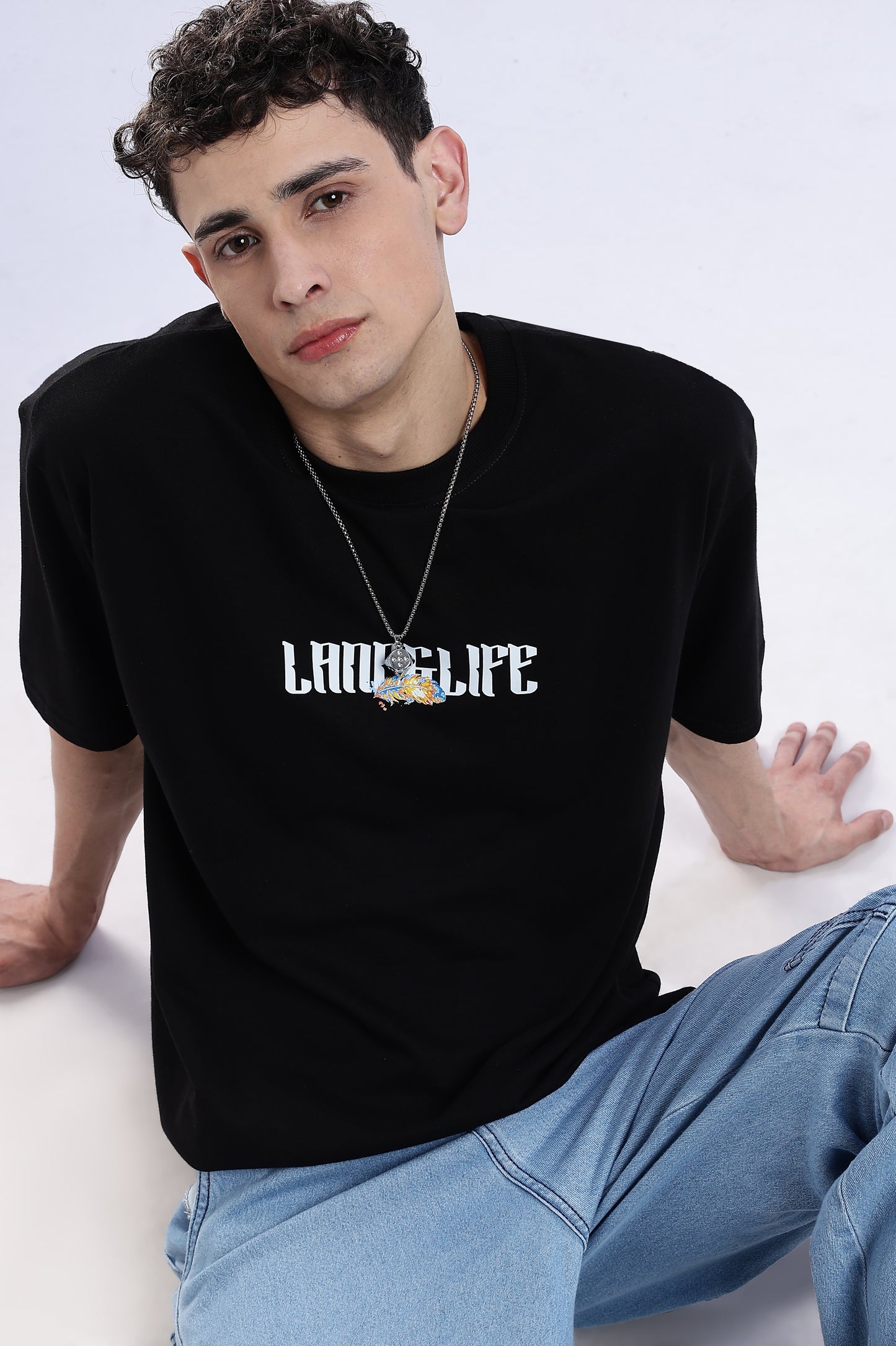 Black Zenith Oversized Fit T-Shirt