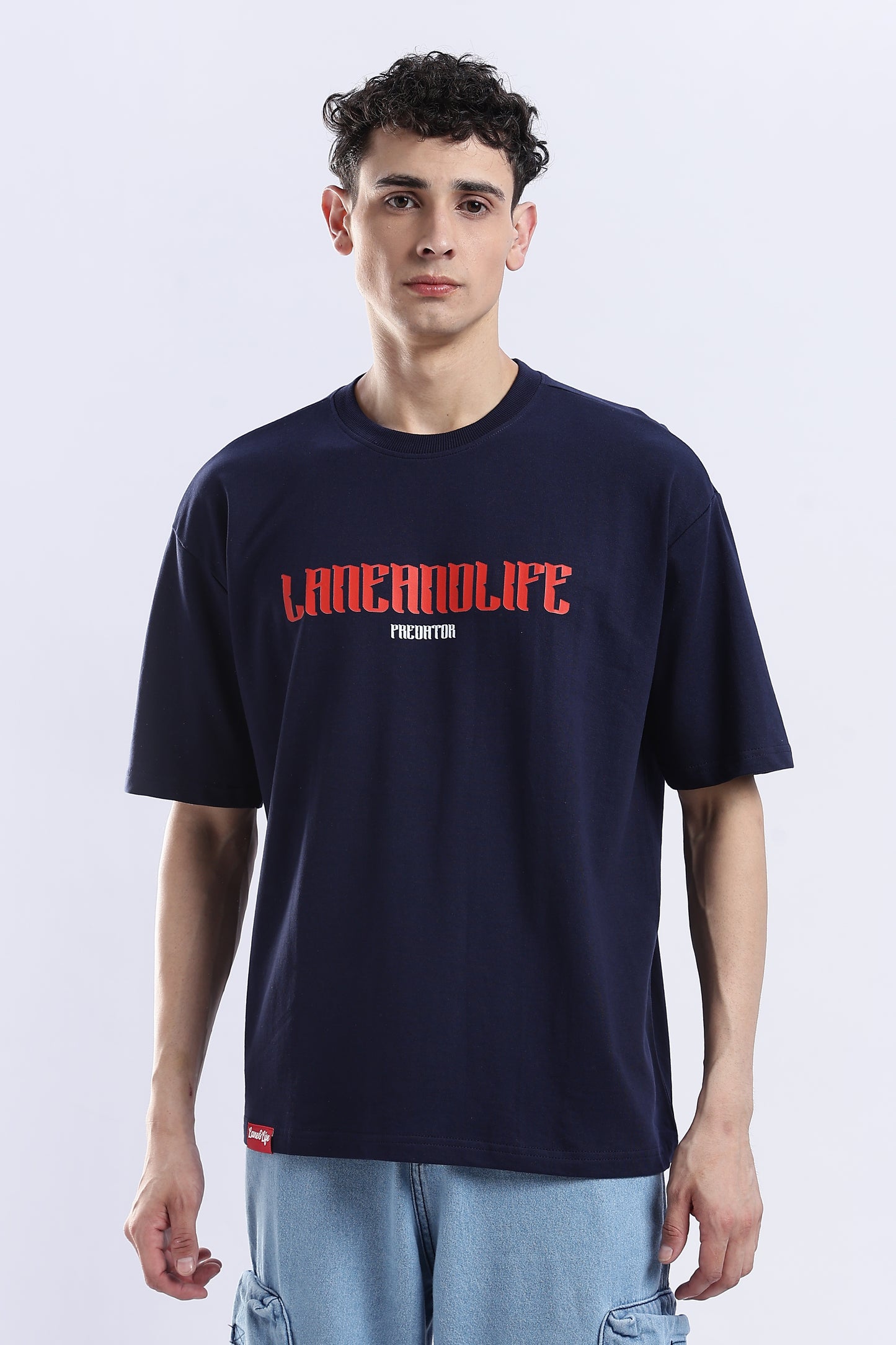 NAVY PREDATOR-LION T-SHIRT