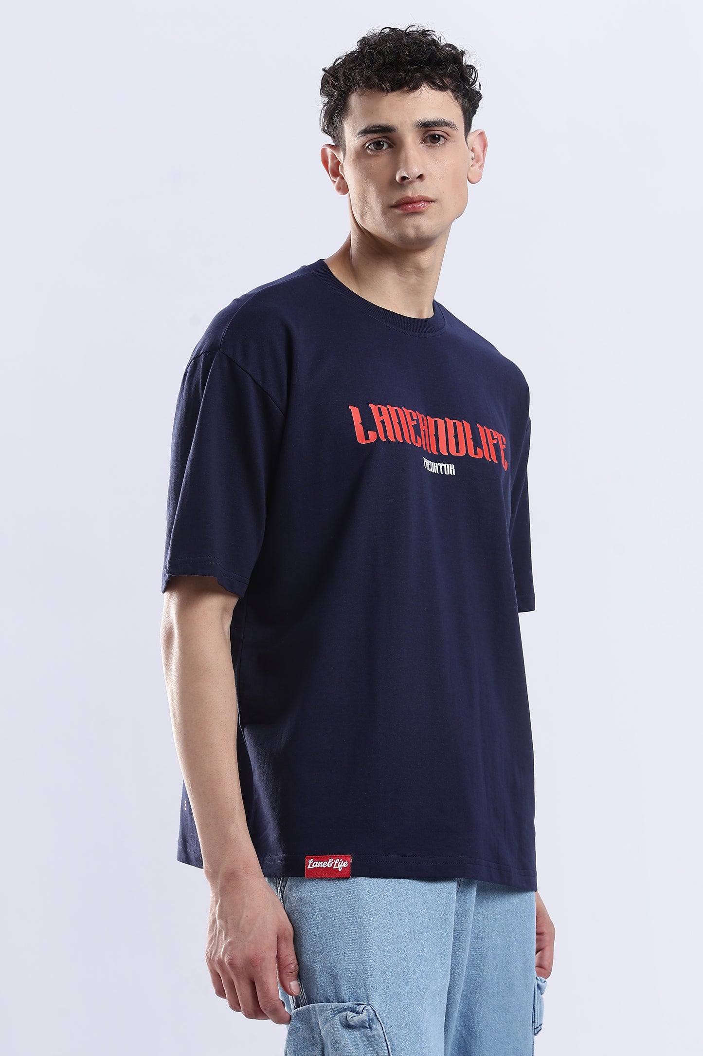 NAVY PREDATOR-LION T-SHIRT