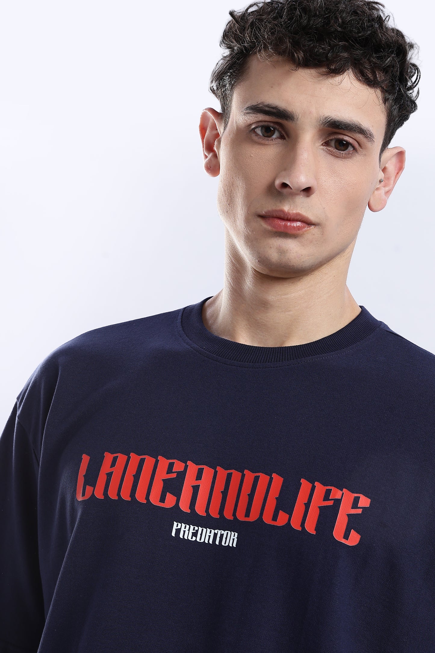 NAVY PREDATOR-LION T-SHIRT