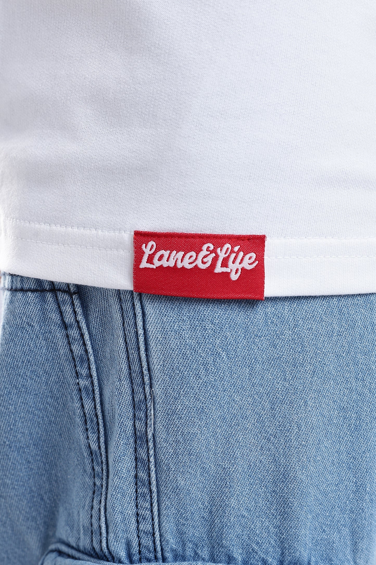 White Zenith Oversized Fit T-Shirt