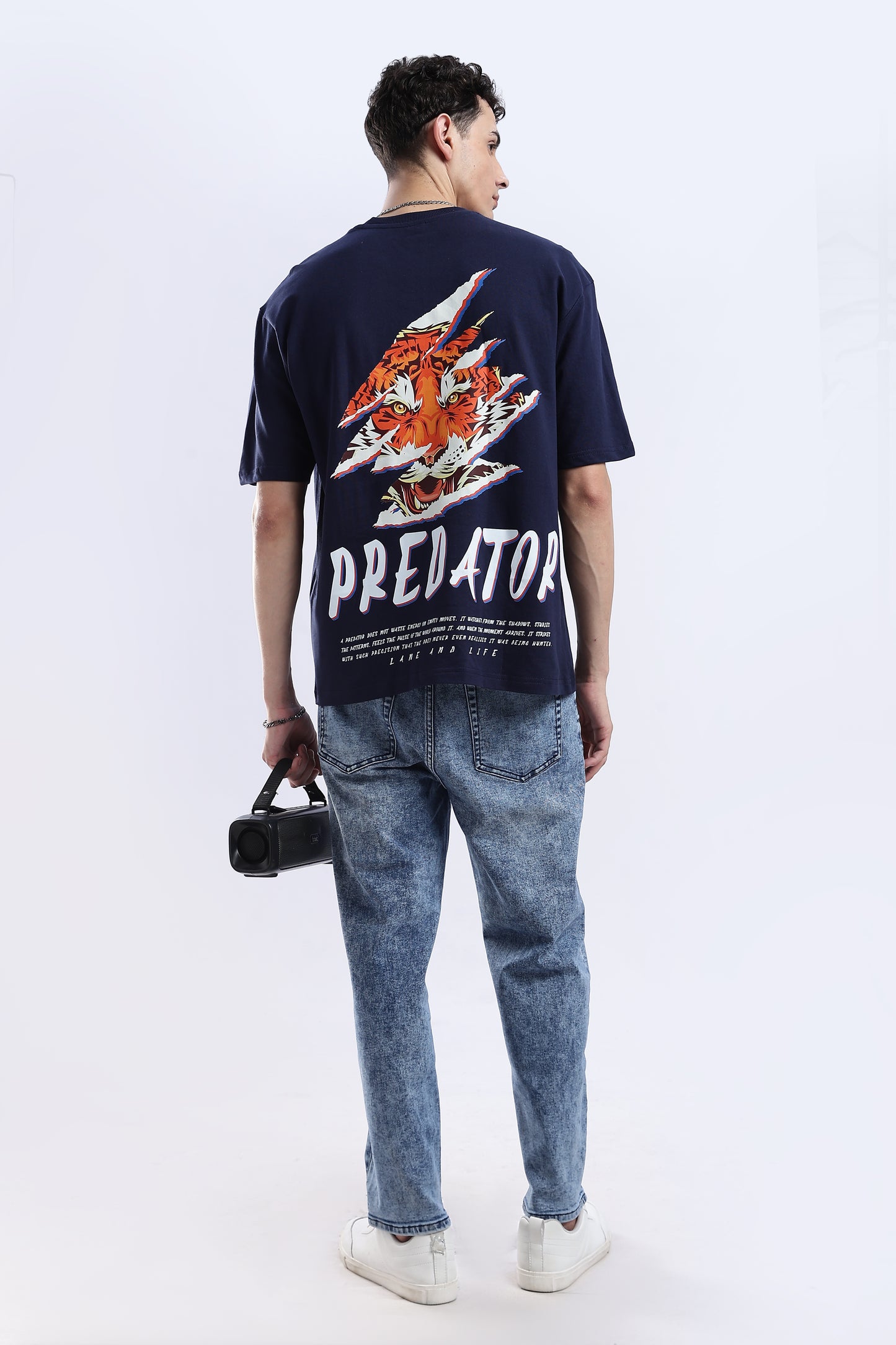 NAVY PREDATOR WILD T-SHIRT