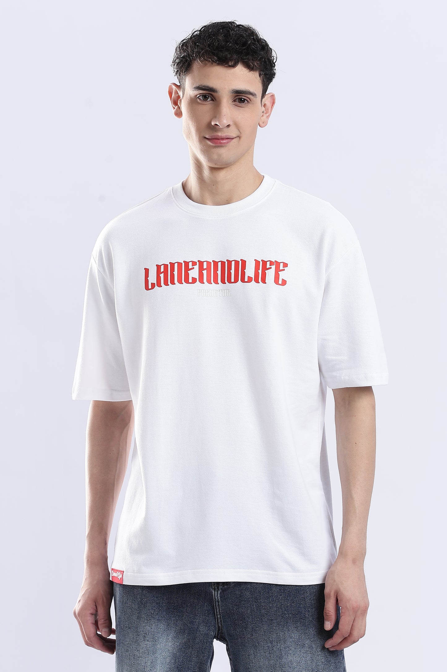 WHITE PREDATOR-LION T-SHIRT