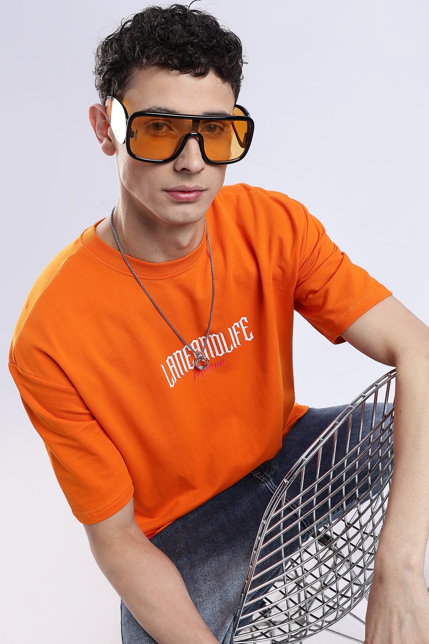 GOLDEN FINS OVERSIZED FIT T-SHIRT - OCEAN DREAMS