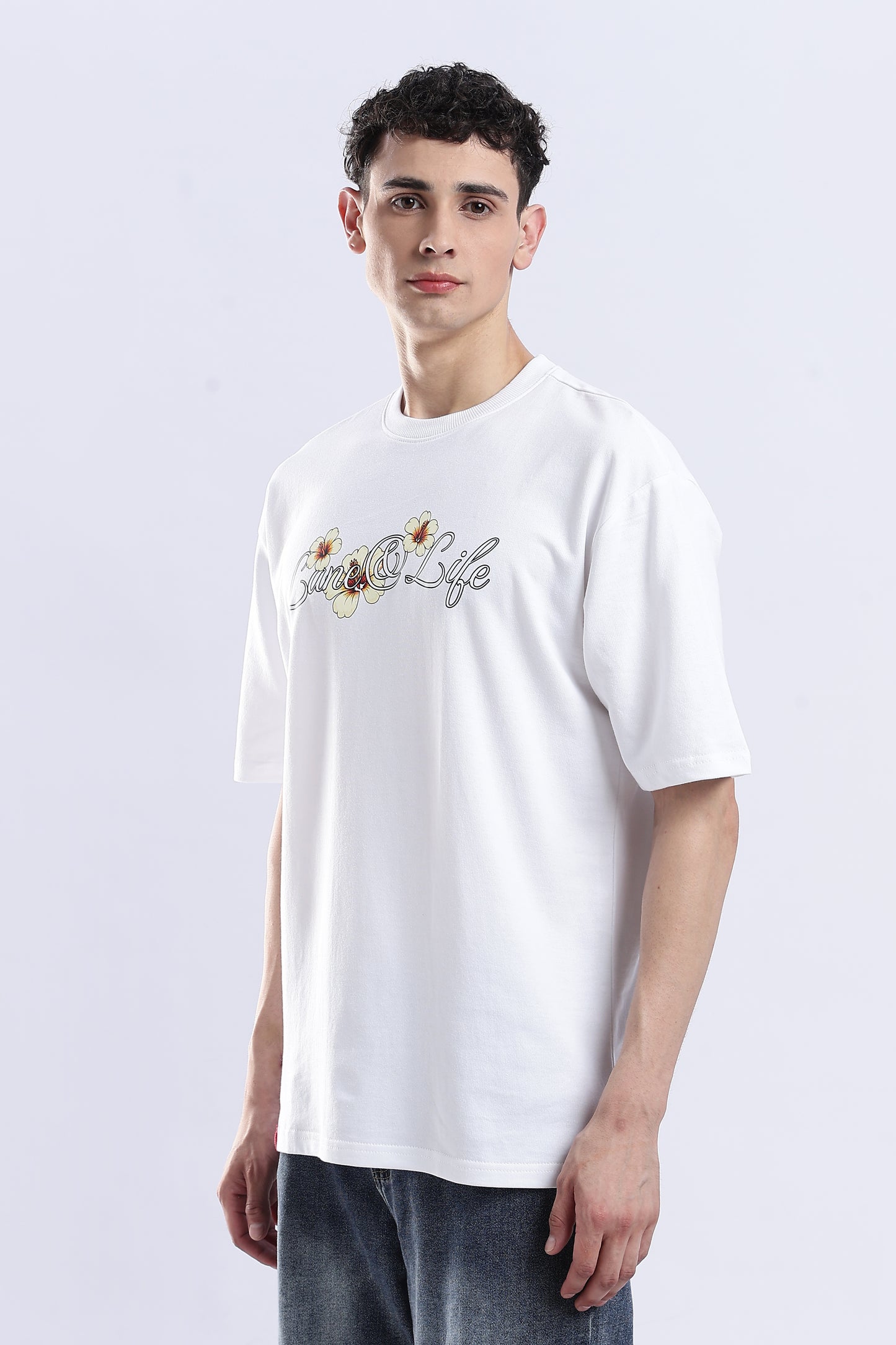 Flourish in Full Bloom with Our Verdant Bloom Oversized T-Shirt