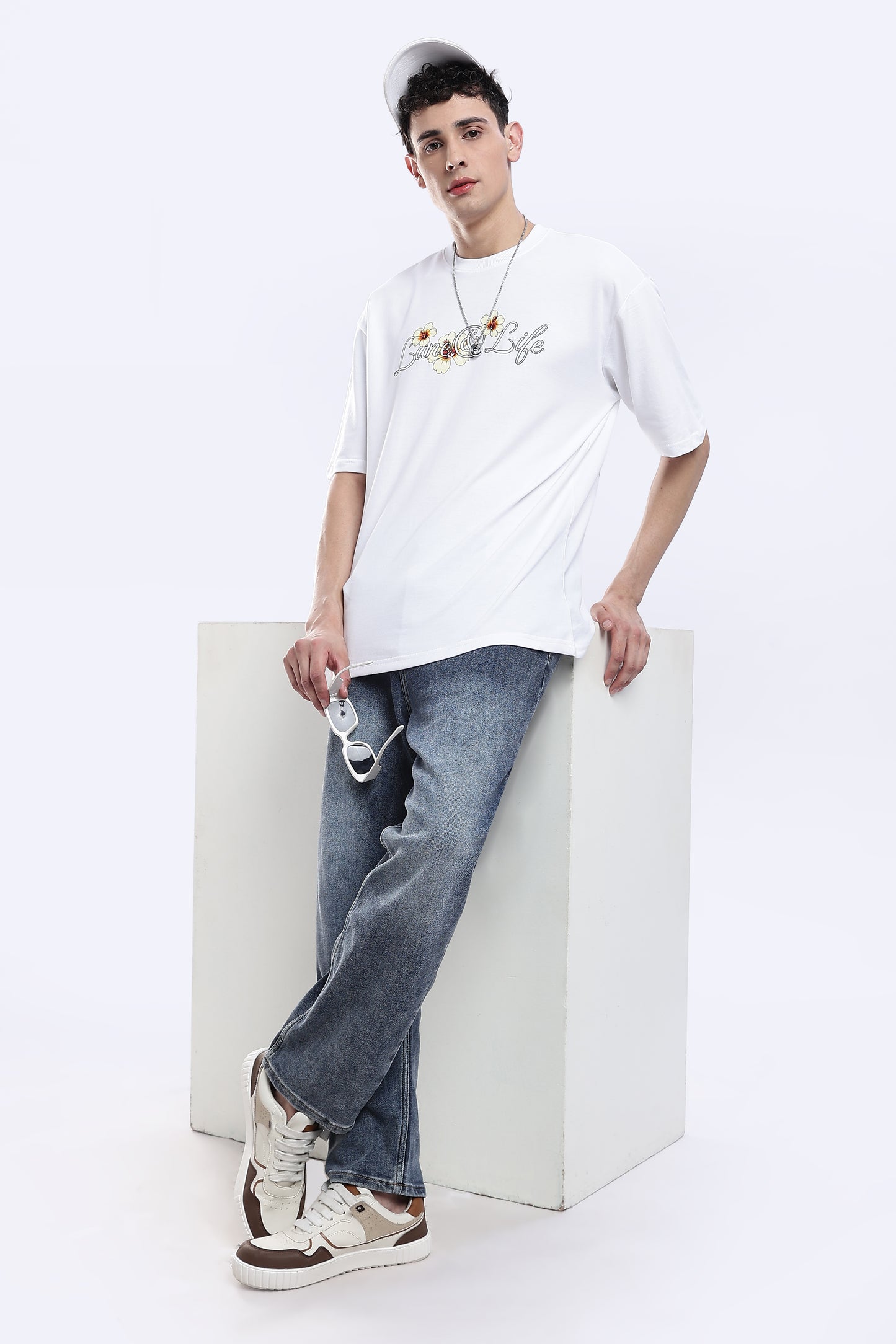 Flourish in Full Bloom with Our Verdant Bloom Oversized T-Shirt