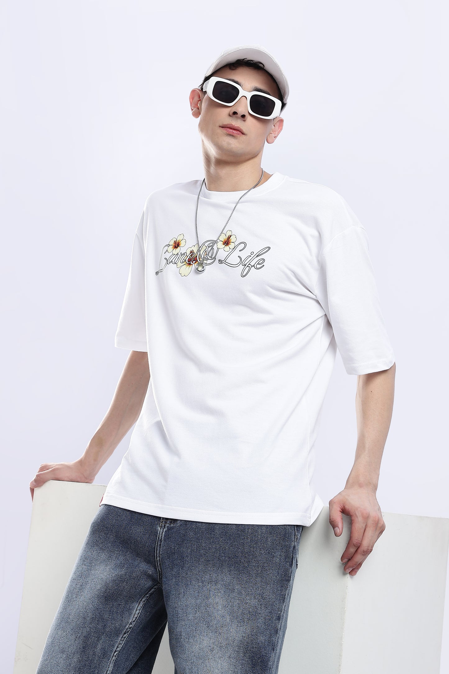 Flourish in Full Bloom with Our Verdant Bloom Oversized T-Shirt