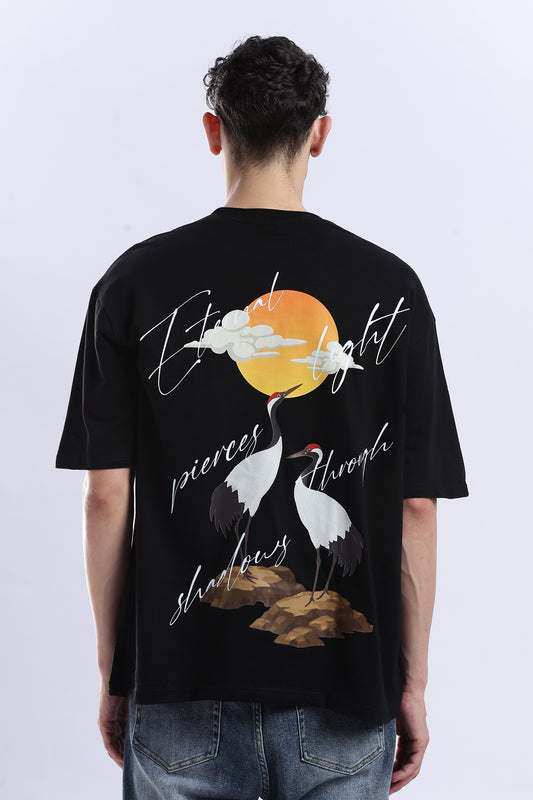 Radiate Resilience with Our Eternal Light Oversized T-Shirt