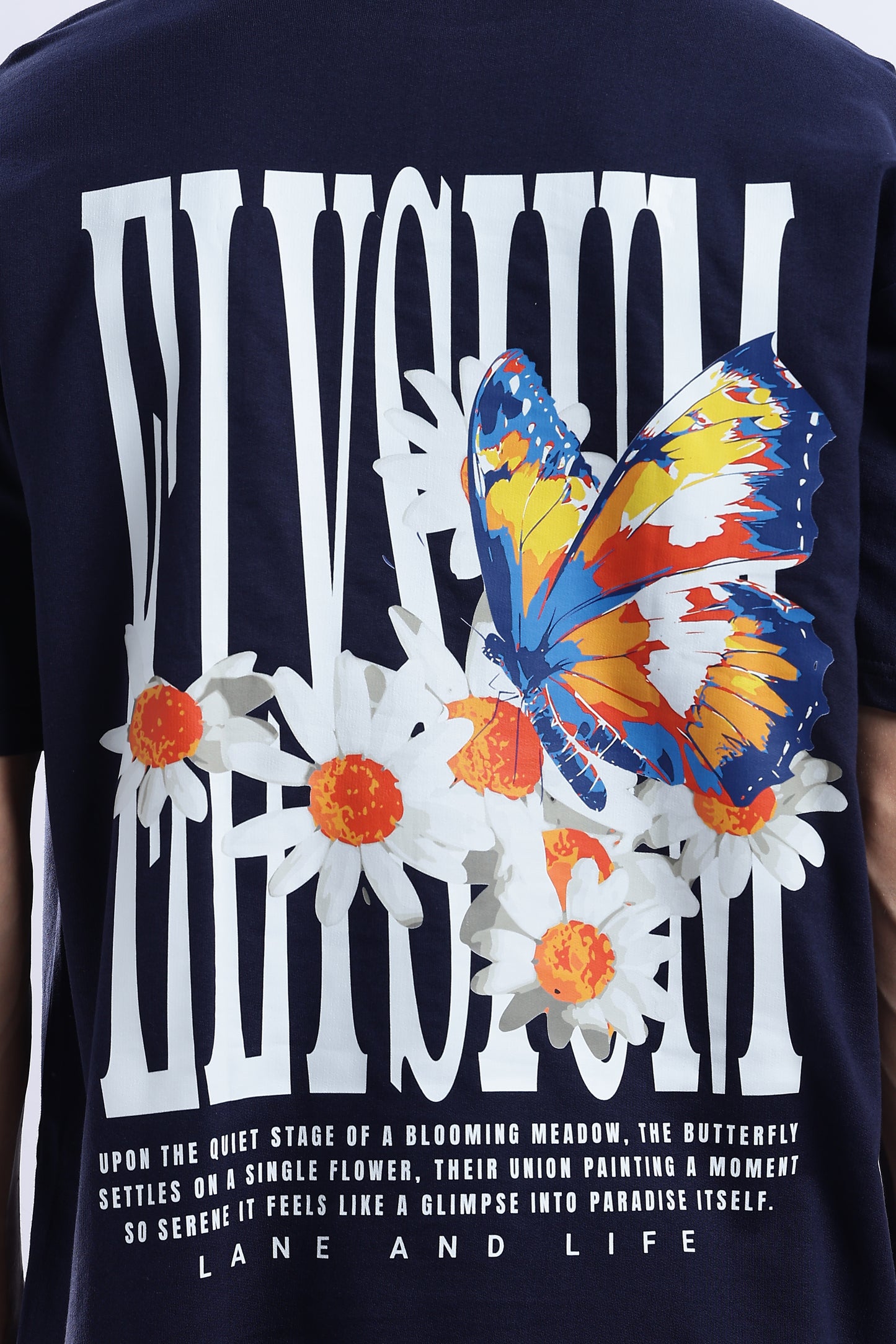 Navy Elysium Oversized Fit T-Shirt