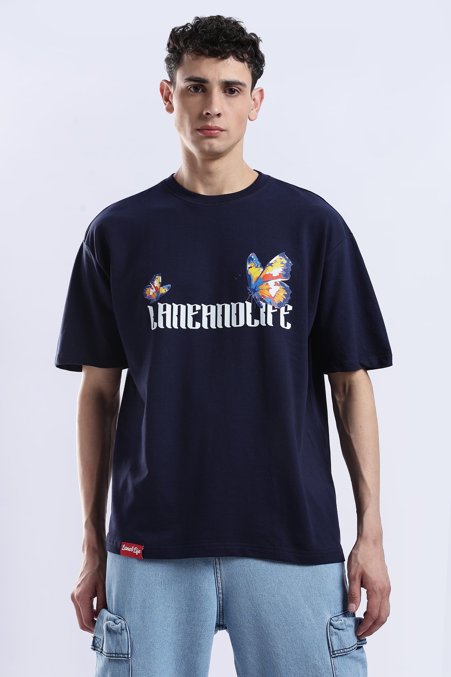 Navy Elysium Oversized Fit T-Shirt