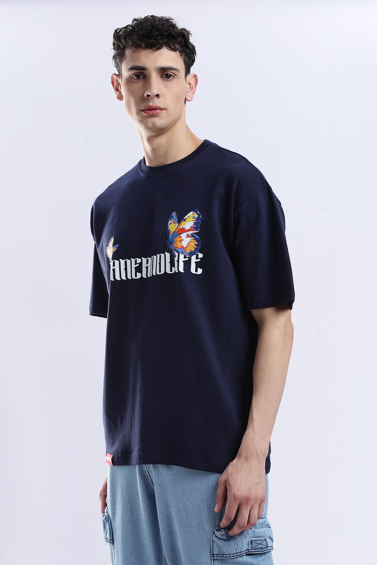 Navy Elysium Oversized Fit T-Shirt