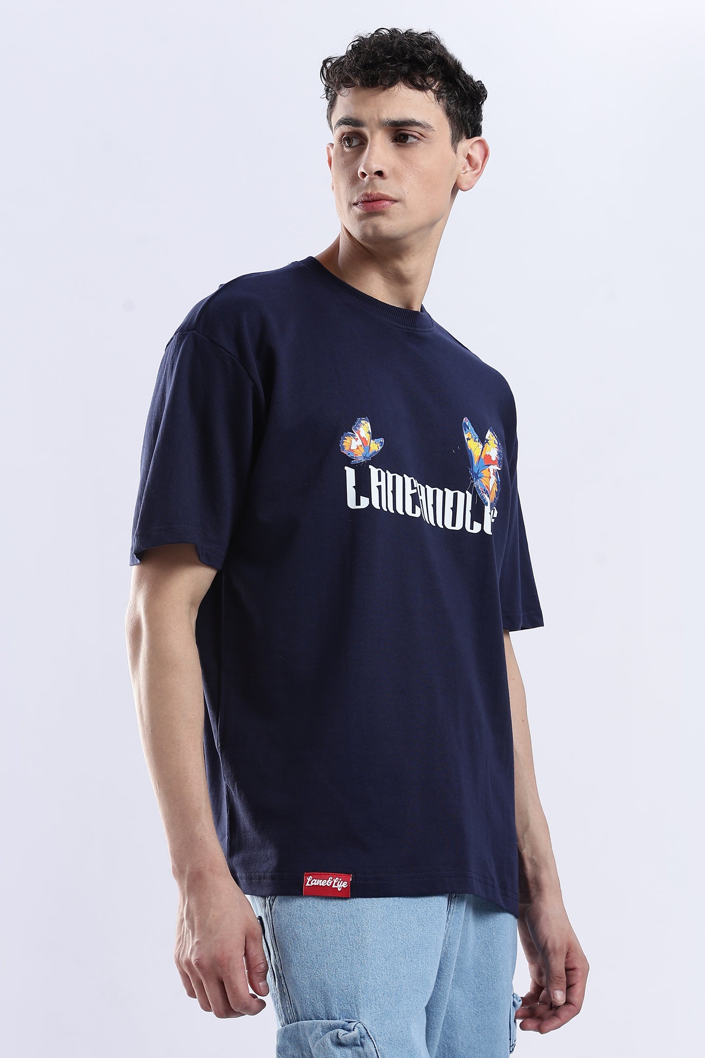 Navy Elysium Oversized Fit T-Shirt
