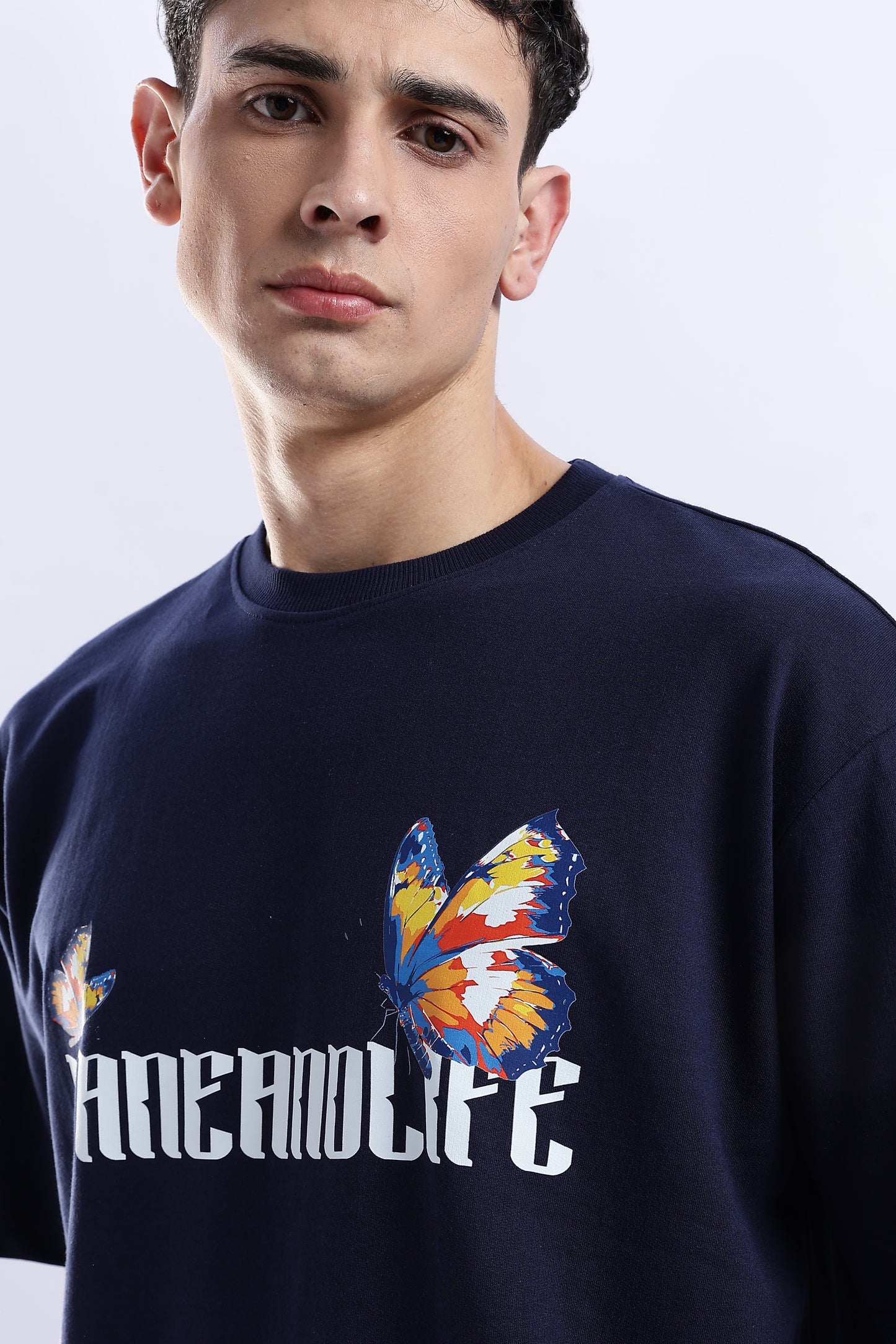 Navy Elysium Oversized Fit T-Shirt