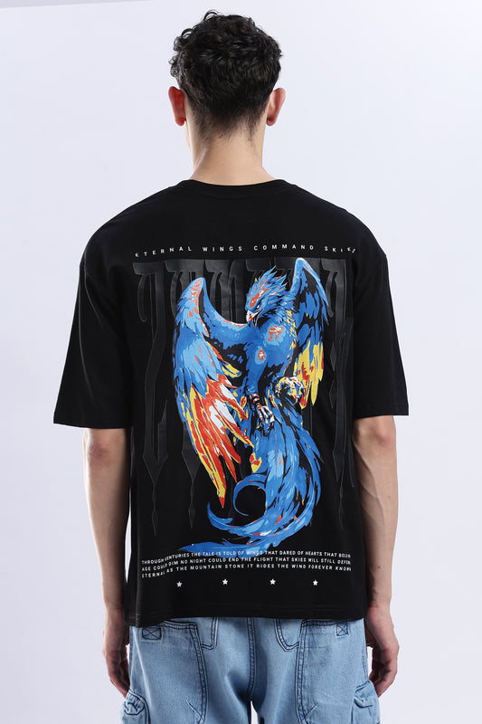 Black Zenith Oversized Fit T-Shirt