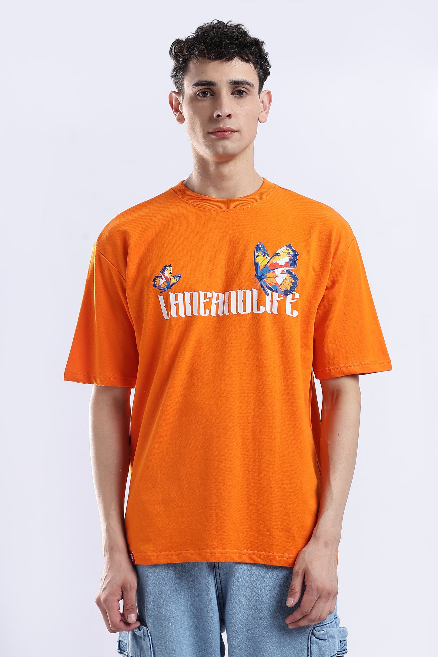 Orange Elysium Oversized Fit T-Shirt