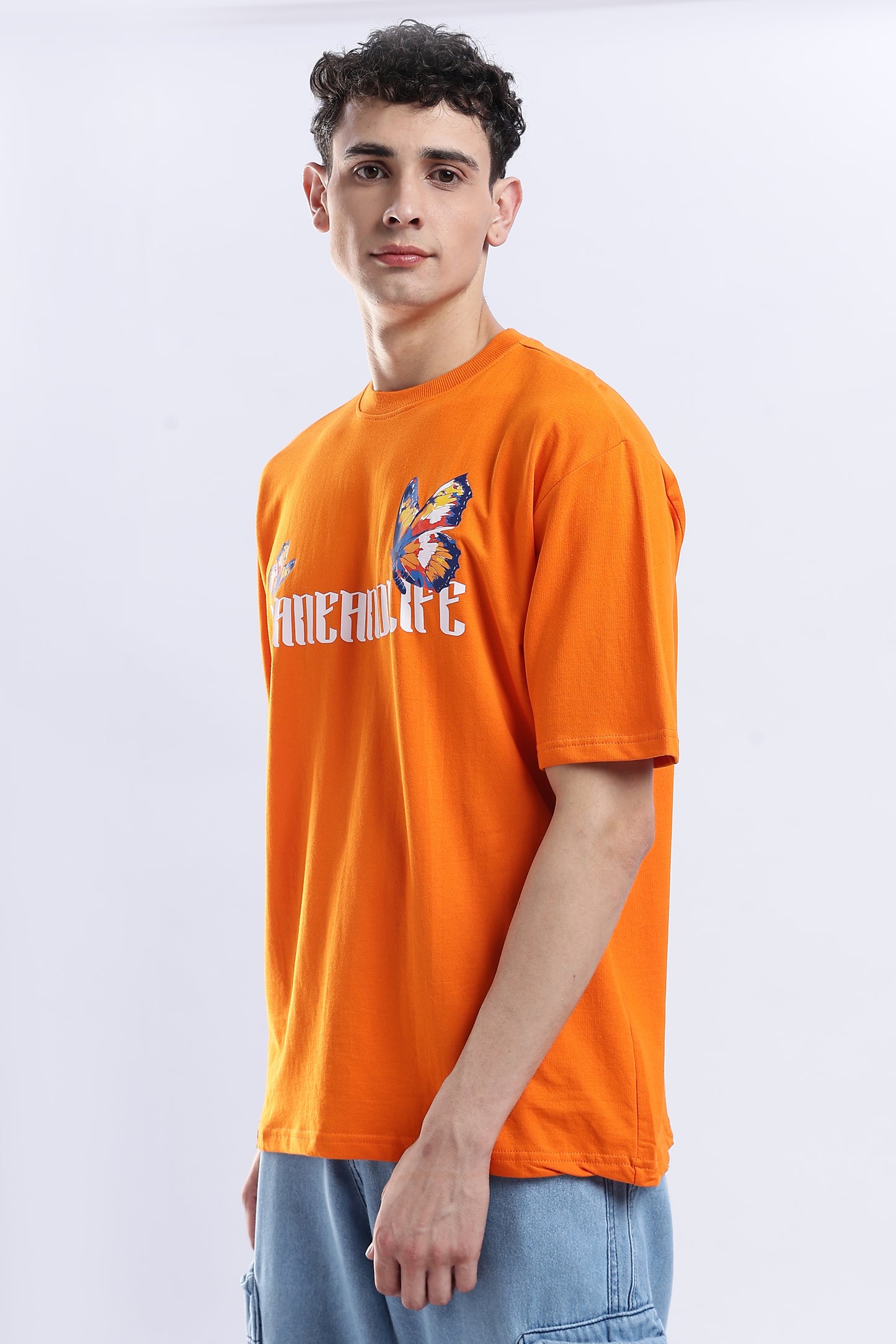 Orange Elysium Oversized Fit T-Shirt