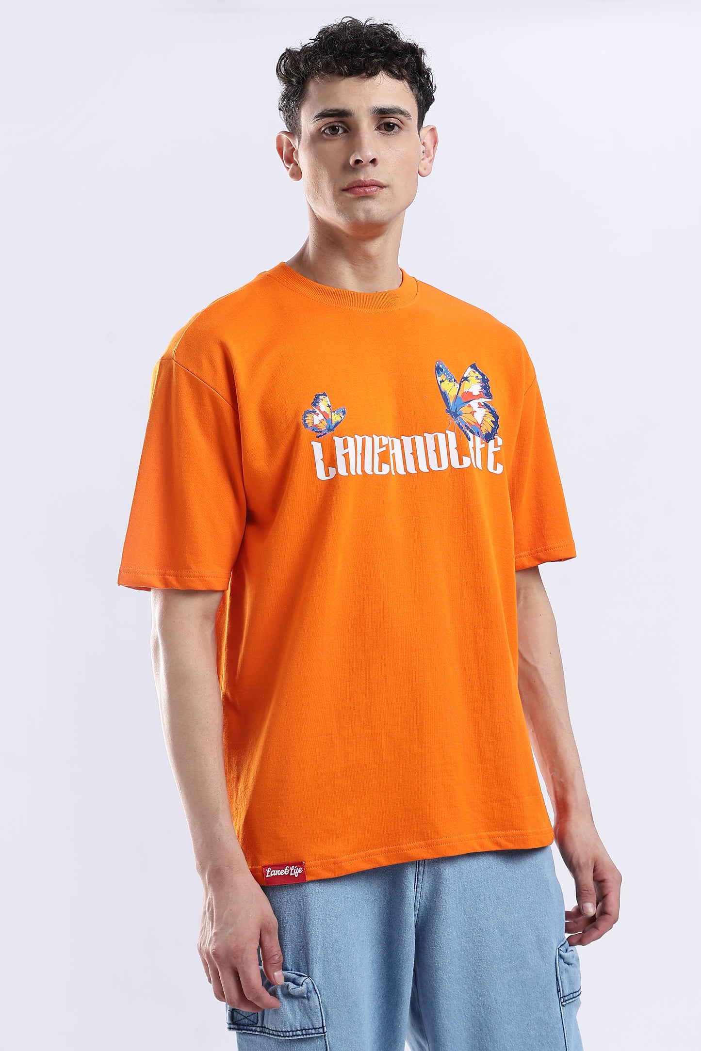 Orange Elysium Oversized Fit T-Shirt