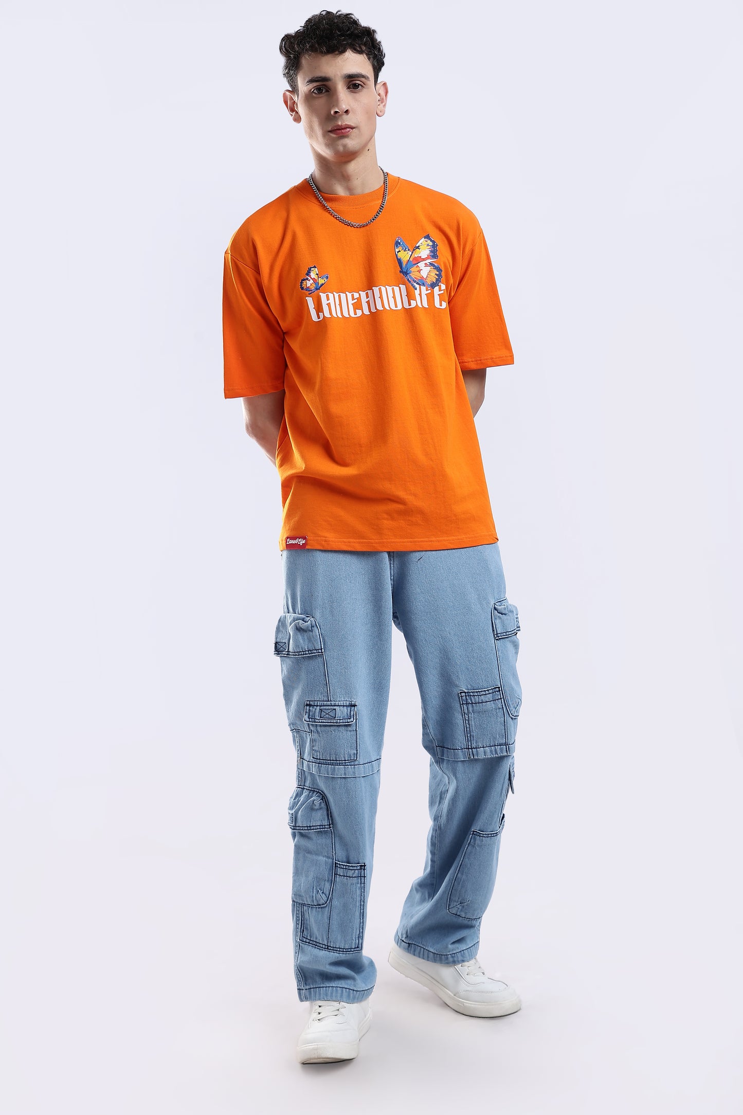 Orange Elysium Oversized Fit T-Shirt