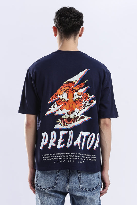 NAVY PREDATOR WILD T-SHIRT